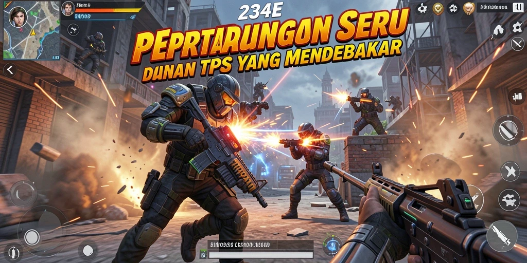 Tampilan gameplay seru dari 234E dengan aksi menegangkan.