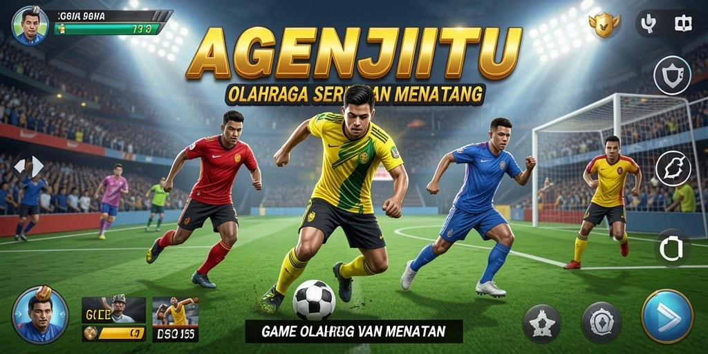 Tampilan gameplay seru dari AGENJITU dengan aksi olahraga menegangkan.
