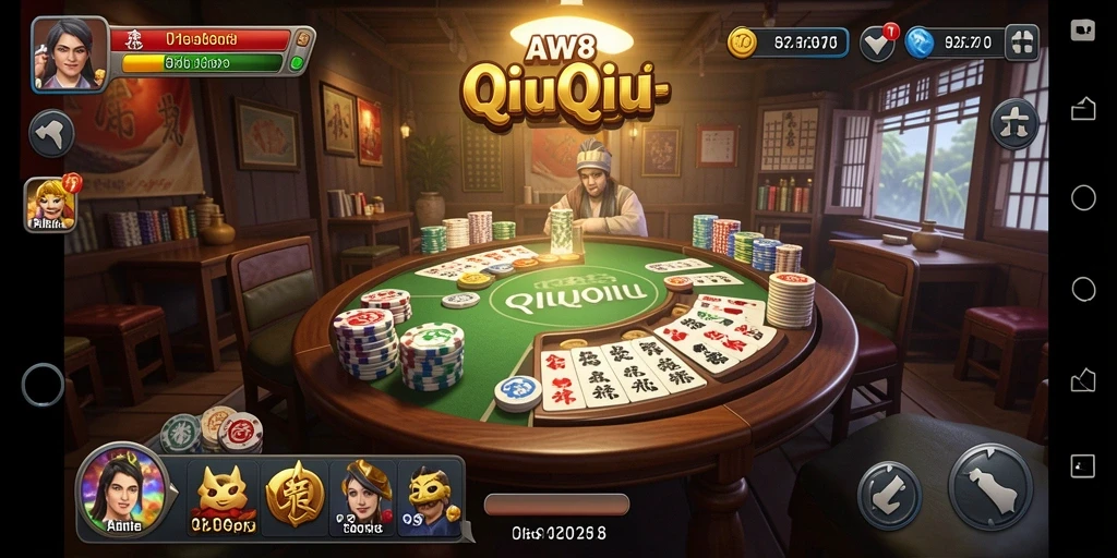 Tampilan screenshot gameplay QiuQiu yang seru dan interaktif.