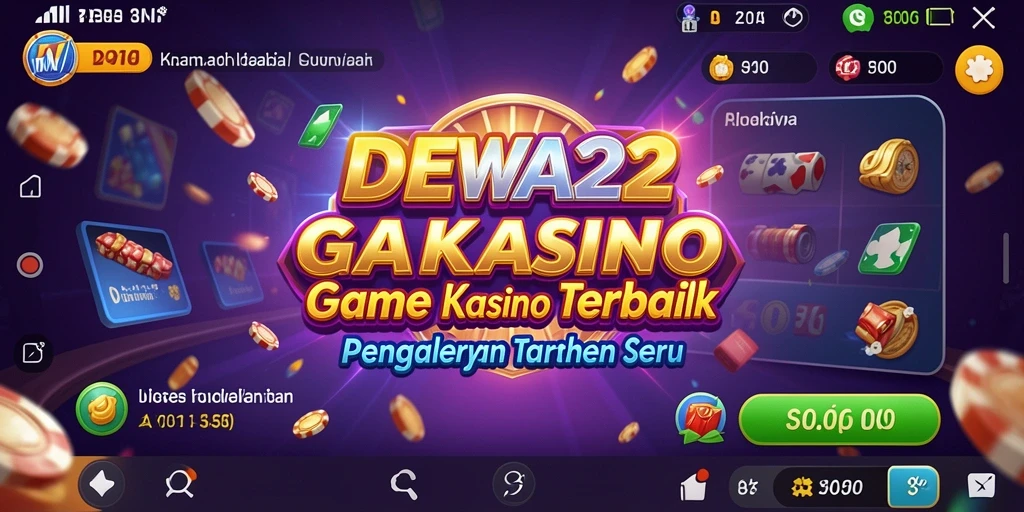 Tampilan gameplay DEWA22 yang seru dan menegangkan.