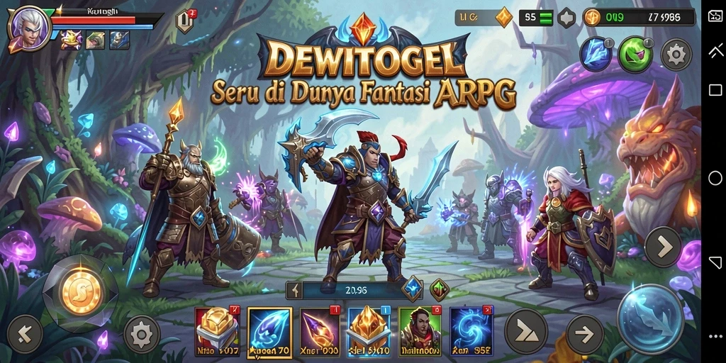 Gameplay seru DEWITOGEL dalam pertempuran ARPG yang intens.