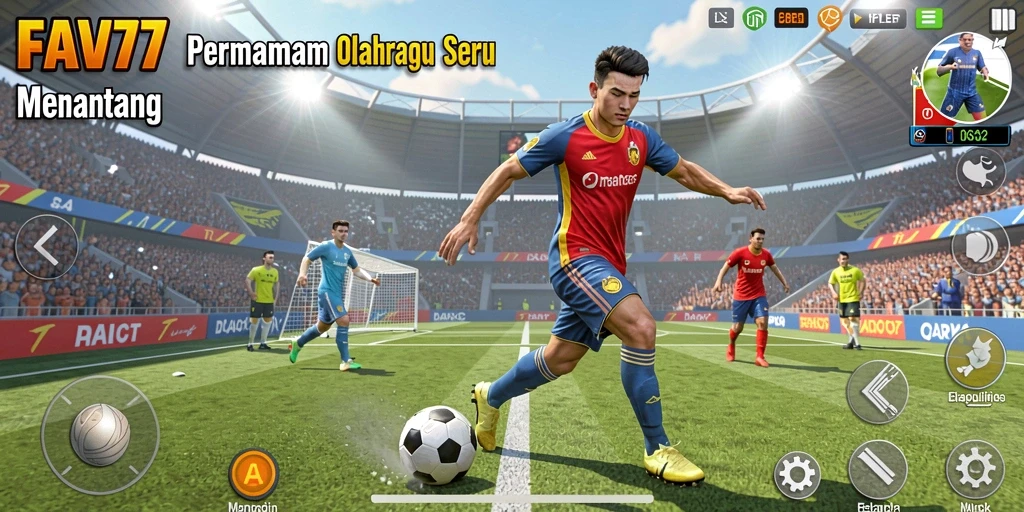 Tampilan gameplay menarik dari FAV77 dengan grafis olahraga terbaik.