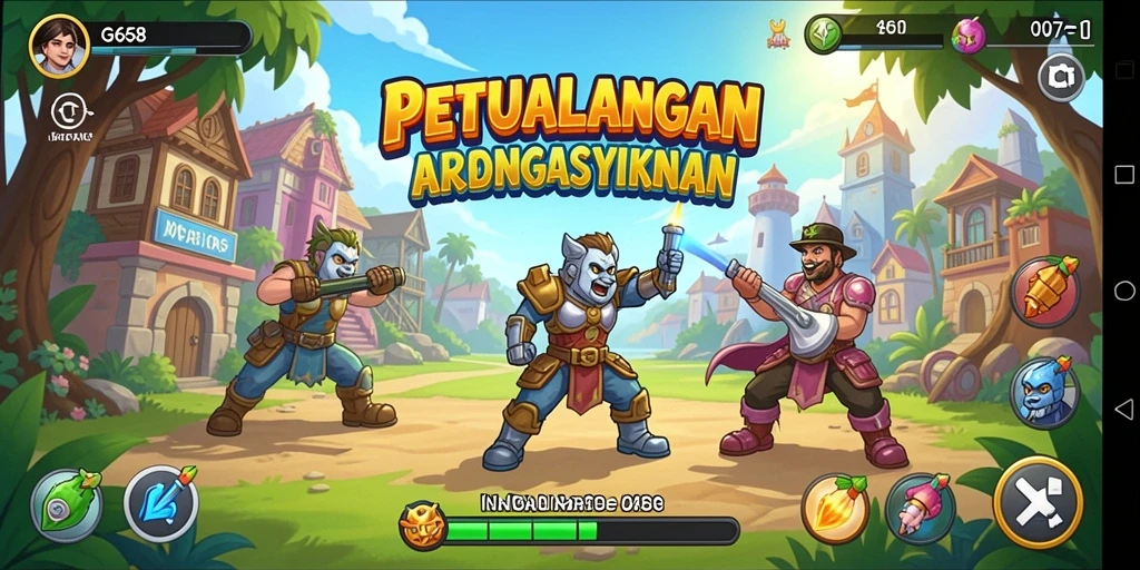 Tampilan gameplay menarik dari G668 yang penuh tantangan.