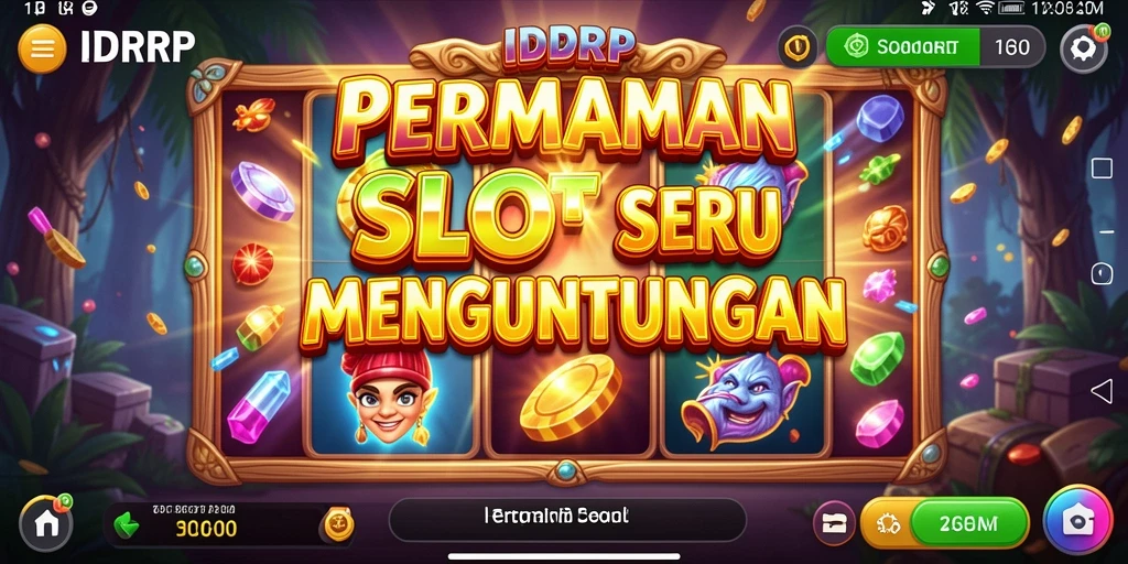 Screenshot gameplay IDRRP menampilkan desain mesin Slot yang menarik.