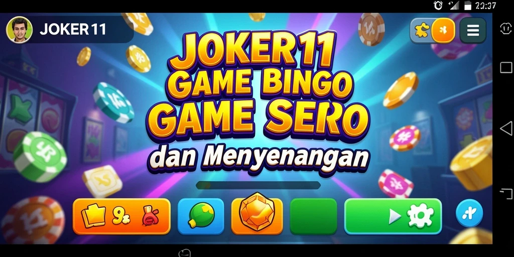 Tampilan gameplay seru di JOKER11 dengan interaksi pemain Bingo.