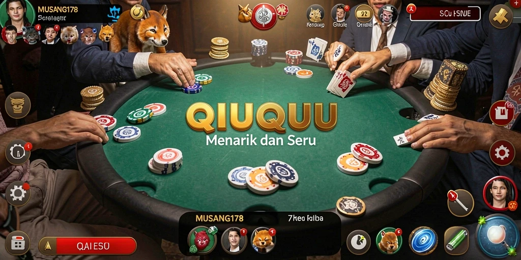 Screenshot MUSANG178 menampilkan permainan QiuQiu yang seru dan interaktif.