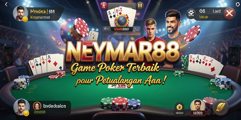 Tampilan menarik dari gameplay Poker yang seru di NEYMAR88.