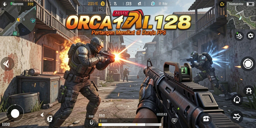 Tampilan dinamis dari gameplay menegangkan ORCA128.