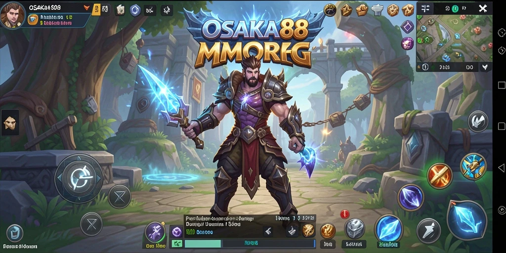 Tampilan gameplay OSAKA88 yang menampilkan aksi seru dan karakter unik.