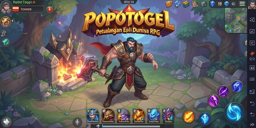 Tampilan gameplay menarik dalam petualangan RPG.