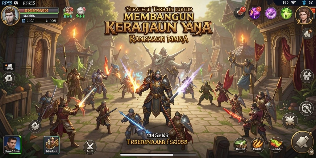 Screenshot utama RP55 menunjukkan gameplay strategi yang menarik.