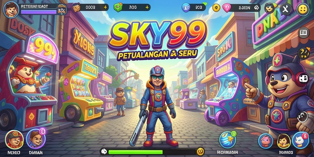 Tampilan gameplay seru dalam <strong>SKY99</strong> yang penuh aksi dan tantangan.