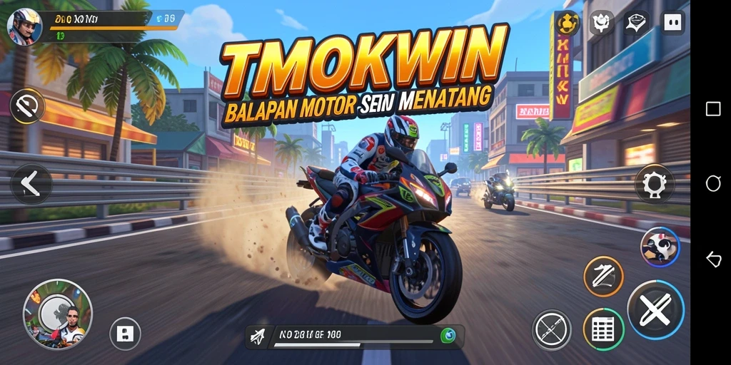 Gameplay seru dan mendebarkan di dunia balapan motor.